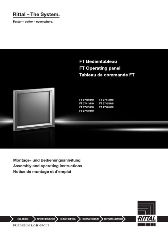 RITTAL SPA - RIT2746010 FT PANNELLO ALLUMINIO 597X597X36