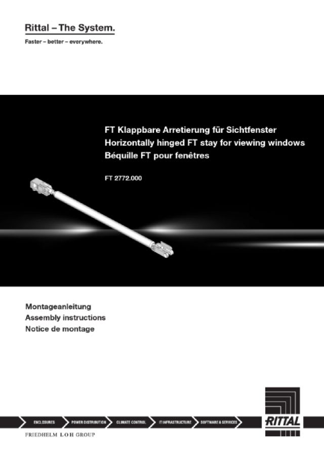 RITTAL SPA - RIT2772000 FT 2 ARRESTI FINESTRA APERTA- 2 PZ