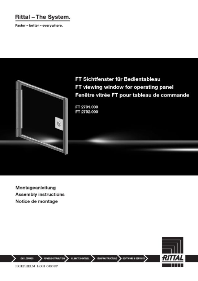 RITTAL SPA - RIT2791000 FT FINESTRA PROTEZIONE 377X297