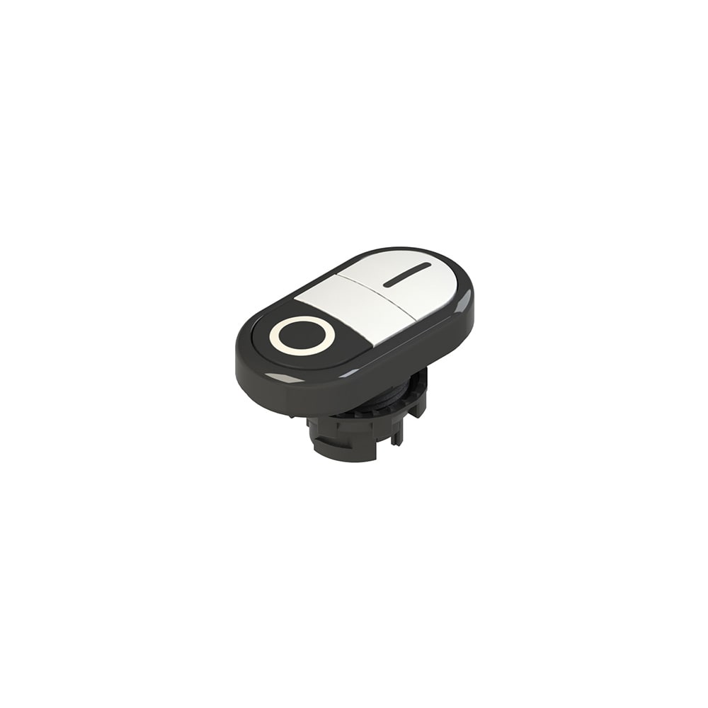 PIZZATO ELETTRICA - PZZE2 1PDRL1AAAA PULSANTE DOPPIO INFERIORE RASATO CON MAR