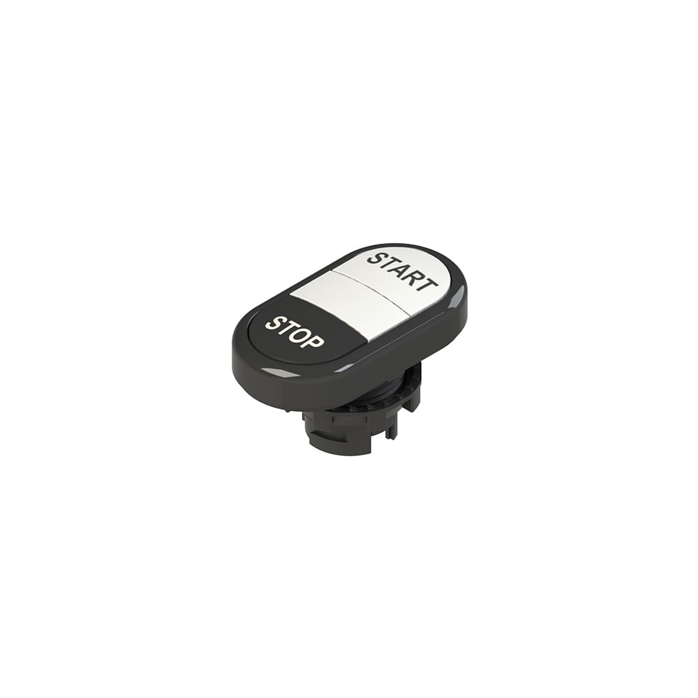PIZZATO ELETTRICA - PZZE2 1PDRL1AAAN PULSANTE DOPPIO INFERIORE RASATO CON MAR