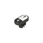 PIZZATO ELETTRICA - PZZE2 1PDRL1AABN PULSANTE DOPPIO INFERIORE RASATO CON MAR