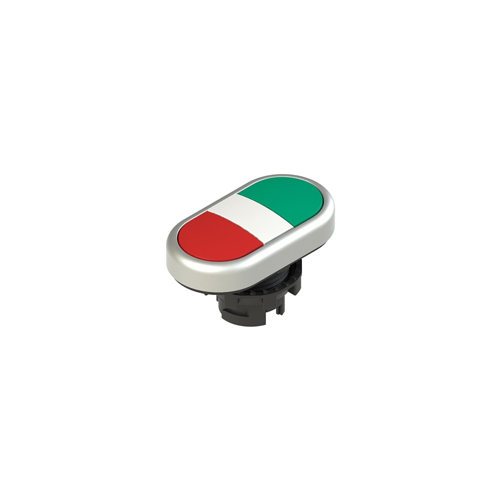 PIZZATO ELETTRICA - PZZE2 1PDRL90423 PULSANTE DOPPIO INFERIORE RASATO SENZA M