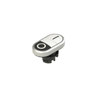 PIZZATO ELETTRICA - PZZE2 1PDRL9AAAA PULSANTE DOPPIO INFERIORE RASATO CON MAR