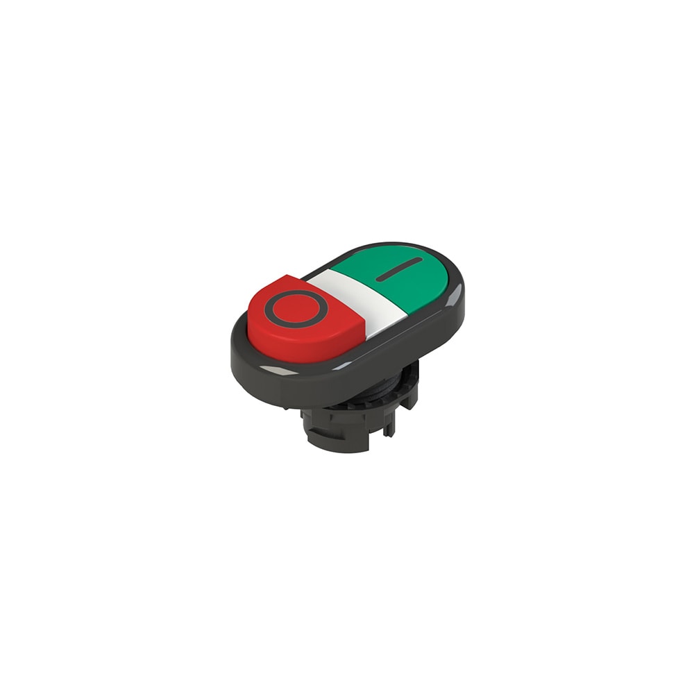 PIZZATO ELETTRICA - PZZE2 1PDSL1AAAD PULSANTE DOPPIO INFERIORE SPORGENTE CON