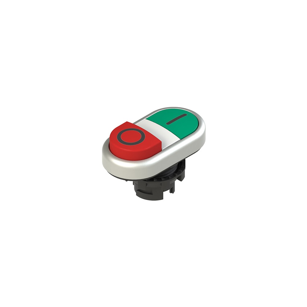 PIZZATO ELETTRICA - PZZE2 1PDSL9AAAD PULSANTE DOPPIO INFERIORE SPORGENTE CON