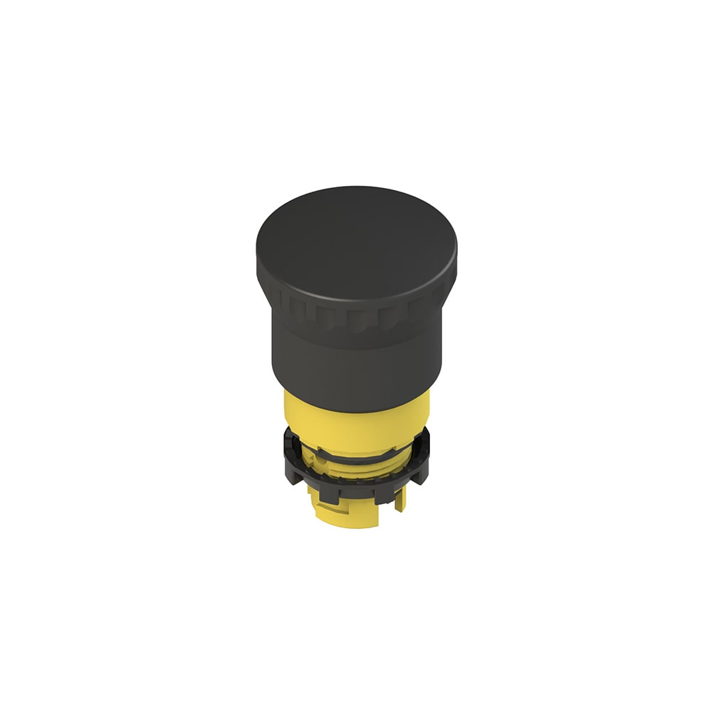 PIZZATO ELETTRICA - PZZE2 1PEPZ4511 PULSANTE A FUNGO NERO SBLOCCO PUSH PULL