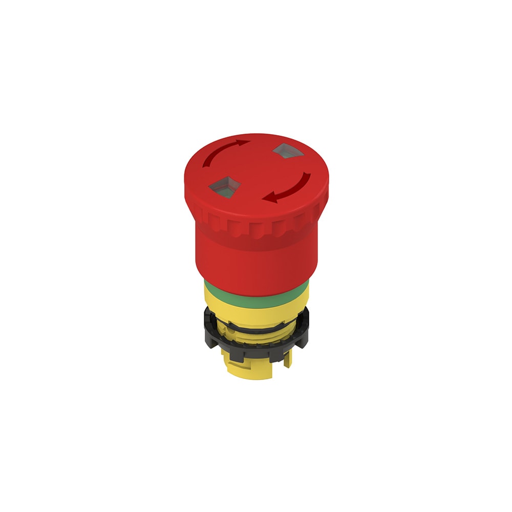 PIZZATO ELETTRICA - PZZE2 1PERF4731 PULSANTE D EMERGENZA CON SBLOCCO A ROTAZ