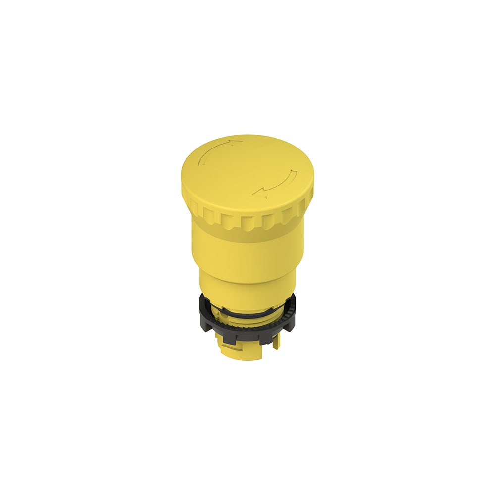 PIZZATO ELETTRICA - PZZE2 1PERZ4551 PULSANTE A FUNGO GIALLO SBLOCCO A ROTAZ