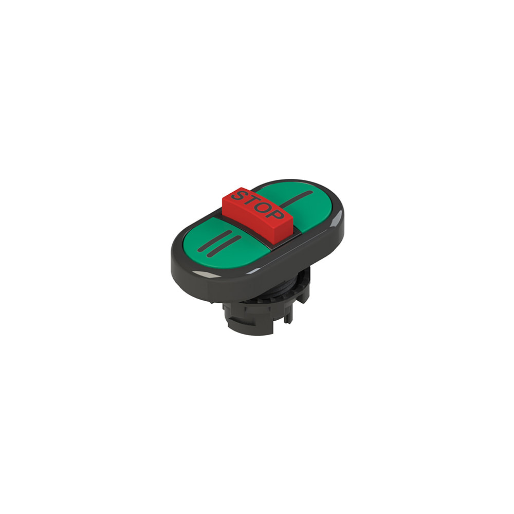 PIZZATO ELETTRICA - PZZE2 1PTRS1AAAY PULSANTE TRIPLO INFERIORE RASATO CON MAR