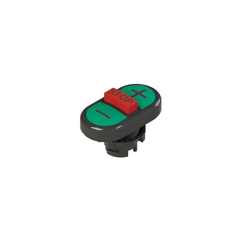 PIZZATO ELETTRICA - PZZE2 1PTRS1AABB PULSANTE TRIPLO INFERIORE RASATO CON MAR