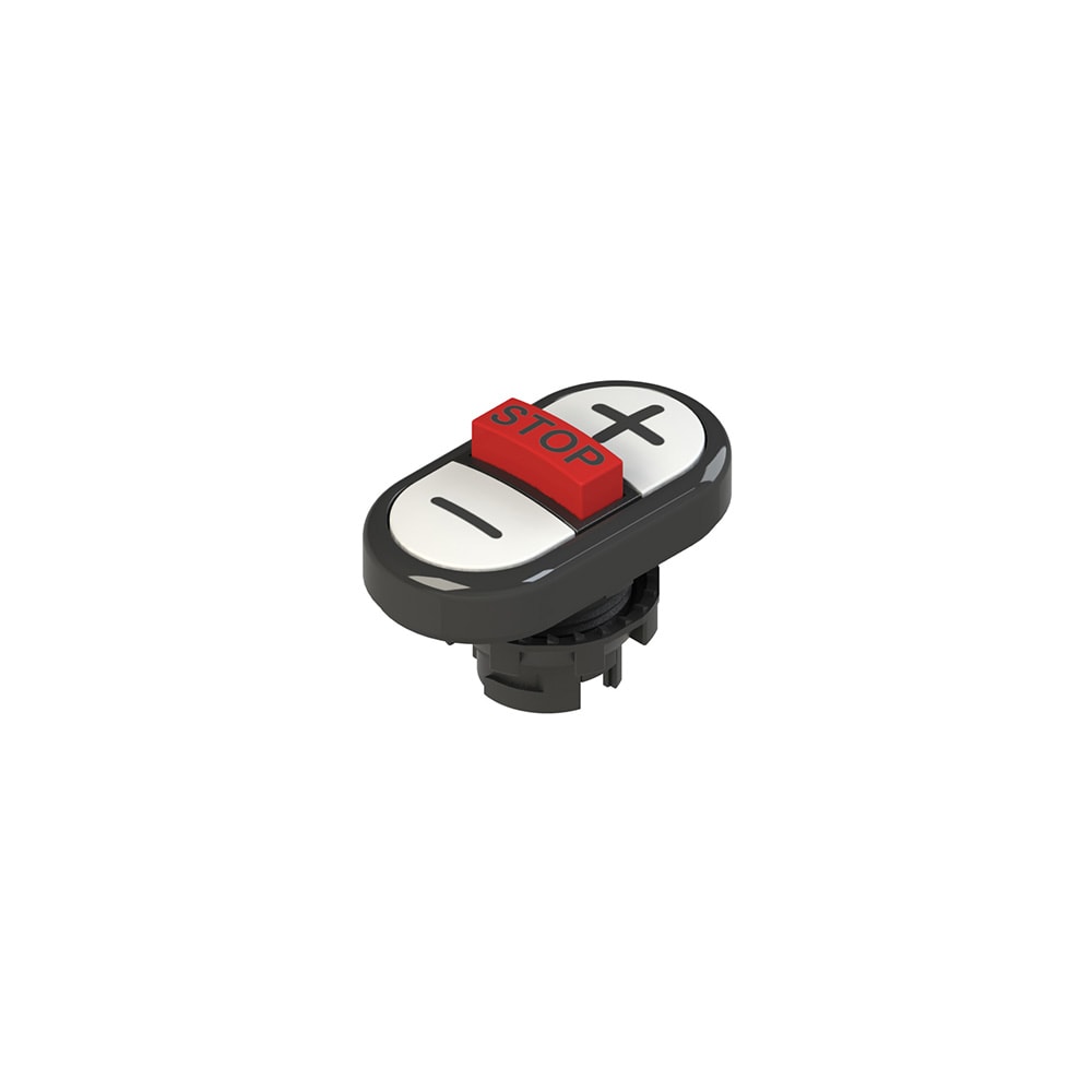 PIZZATO ELETTRICA - PZZE2 1PTRS1AABC PULSANTE TRIPLO INFERIORE RASATO CON MAR