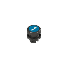 PIZZATO ELETTRICA - PZZE2 1PU2R621L170 PULSANTE AD IMPULSO RASATO BLU CON MARCA