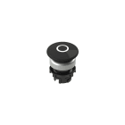 PIZZATO ELETTRICA - PZZE2 1PU2F149L1 PULSANTE AD IMPULSO A FUNGO NERO CON MAR