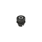 PIZZATO ELETTRICA - PZZE2 1PU2R121L1 PULSANTE AD IMPULSO RASATO NERO CON MARC