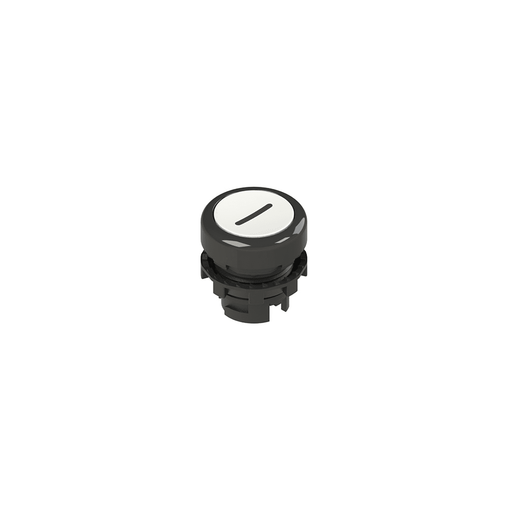 PIZZATO ELETTRICA - PZZE2 1PU2R221L2 PULSANTE AD IMPULSO RASATO BIANCO CON MA