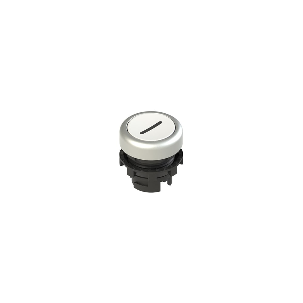PIZZATO ELETTRICA - PZZE2 1PU2R229L2 PULSANTE AD IMPULSO RASATO BIANCO CON MA
