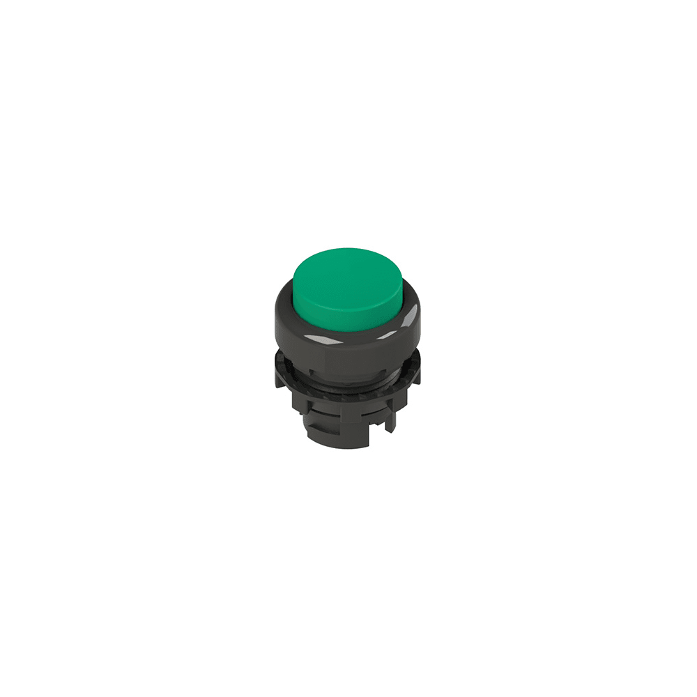 PIZZATO ELETTRICA - PZZE2 1PU2S4210 PULSANTE AD IMPULSO SPORGENTE VERDE