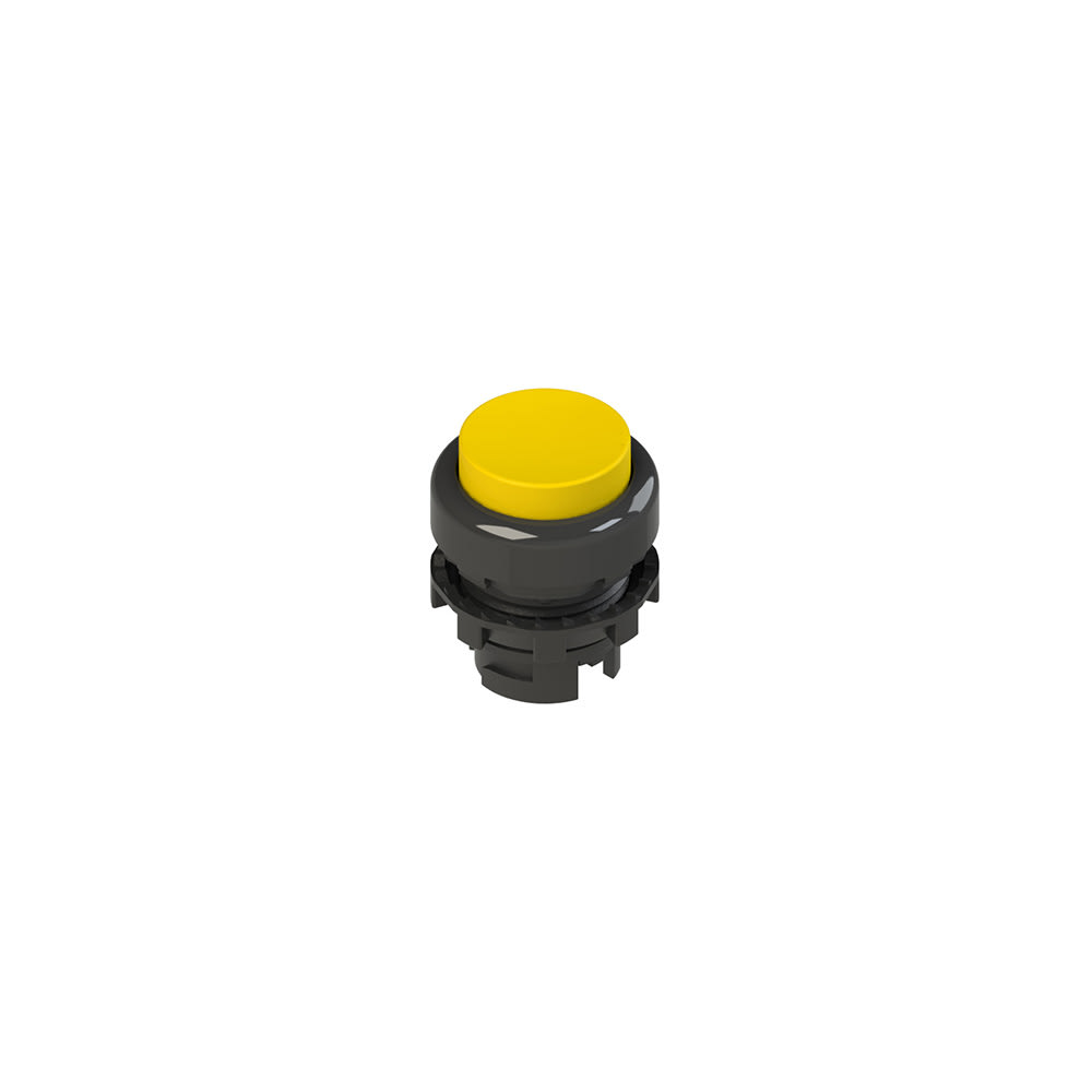 PIZZATO ELETTRICA - PZZE2 1PU2S5210 PULSANTE AD IMPULSO SPORGENTE GIALLO