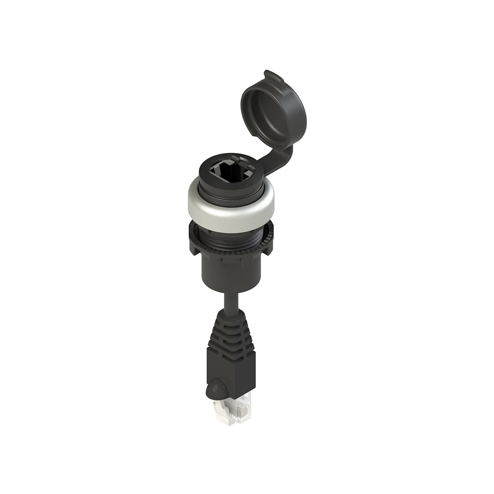 PIZZATO ELETTRICA - PZZE2 1RJ459BN1 PRESA RJ45 SERIE EROUND