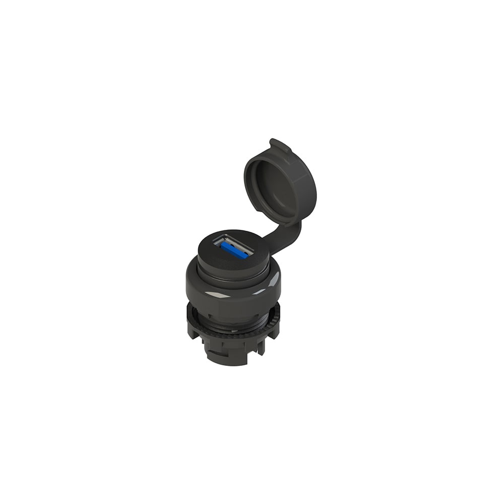 PIZZATO ELETTRICA - PZZE2 1USB1AAK PRESA USB 3.0 SERIE EROUND