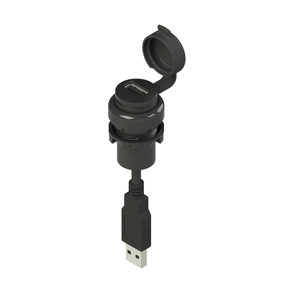PIZZATO ELETTRICA - PZZE2 1USB1CN0.8 PRESA USB 2.0 SERIE EROUND