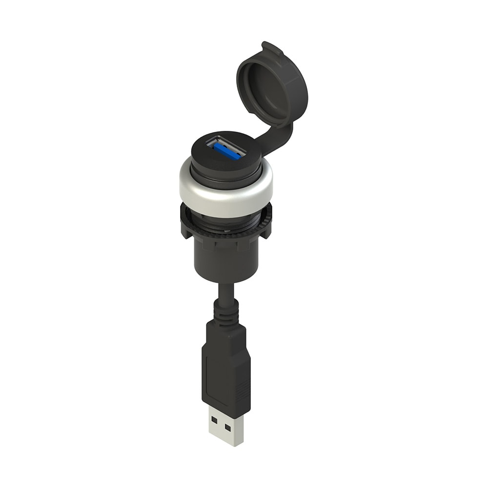 PIZZATO ELETTRICA - PZZE2 1USB9AN0.8 PRESA USB 3.0 SERIE EROUND