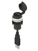PIZZATO ELETTRICA - PZZE2 4USB9CN0.8 PRESA USB 2.0 SERIE EROUND