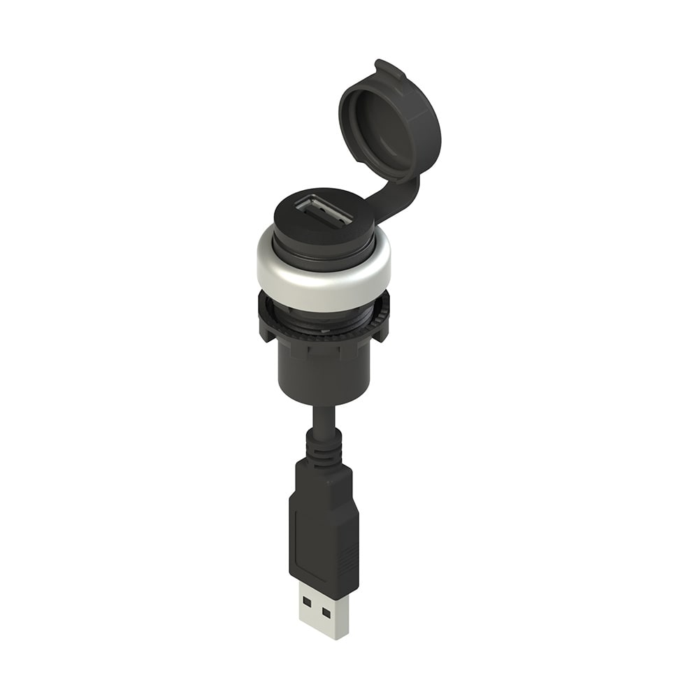 PIZZATO ELETTRICA - PZZE2 3USB9CN1.8 PRESA USB 2.0 SERIE EROUND