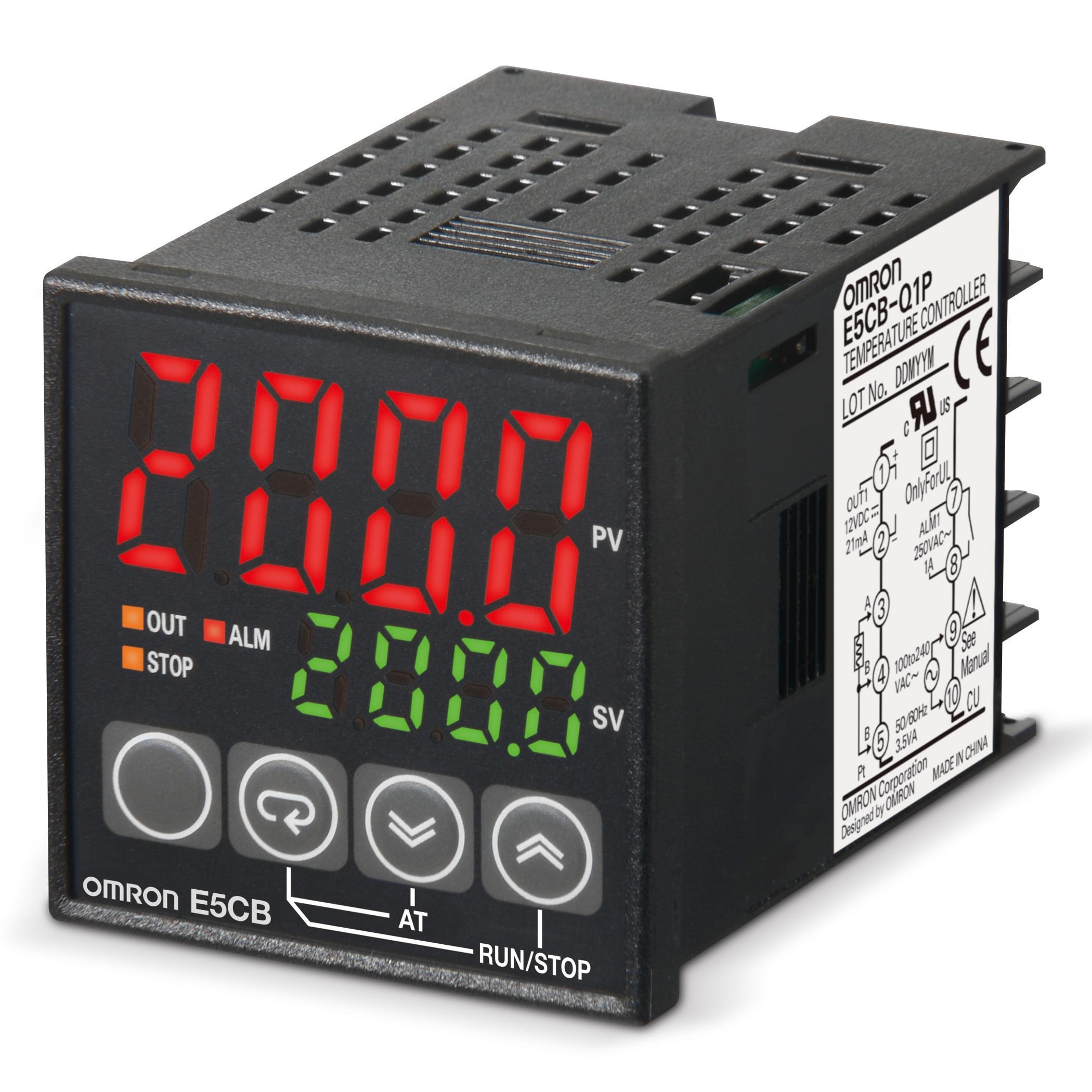 OMRON - OMRE5CBR1TCAC100240 Termoreg, E5CB 48x48, ingr.t/c, 2x SPST