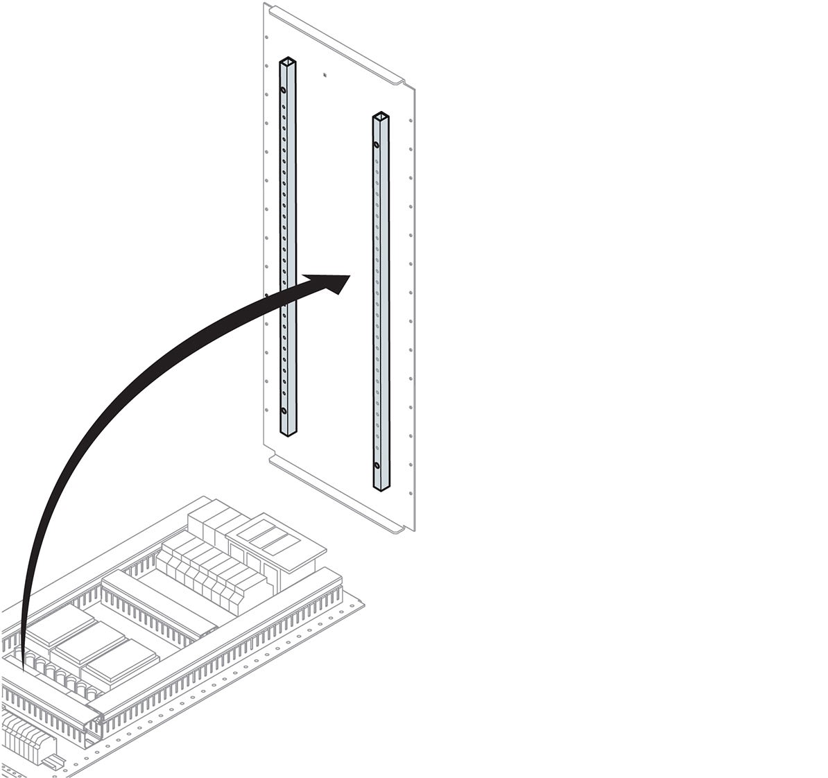 ABB SPA - ABBEA0020 N.2 RINFORZI PIASTRA CONTRAP. H=2000MM
