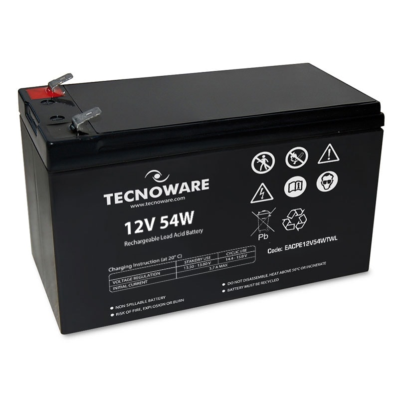 TECNOWARE SRL - TCWEACPE12V54WTWL POWER BATTERY TECNOWARE 12V 54W FASTON 6