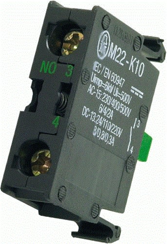 EATON - EAO216376 M22-K10 CONTATTO NA VITE FRONT.
