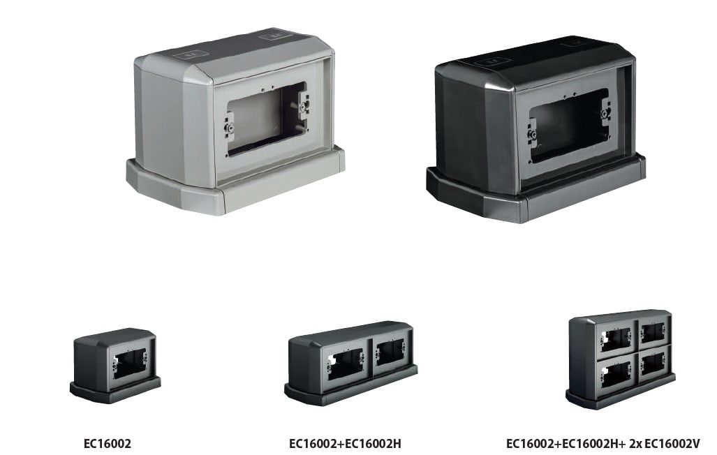 ELETTROCANALI SRL - ETNEC16002H ESPANSIONE ORIZZONTALE TORRETTA ARDESIA