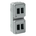 ELETTROCANALI - ETNEC300A4V CONTENITORE PARETE IP40 4 POSTI V. GWSMA