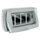 ELETTROCANALI SRL - ETNEC3164G Placca autoportante IP55 4 posti grigia