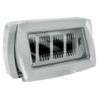 ELETTROCANALI - ETNEC3164G PLACCA AUTOPORTANTE IP55 4 POSTI GRIGIA