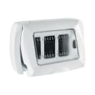 ELETTROCANALI - ETNEC316B PLACCA AUTOPORTANTE IP55 3 POSTI BIANCA