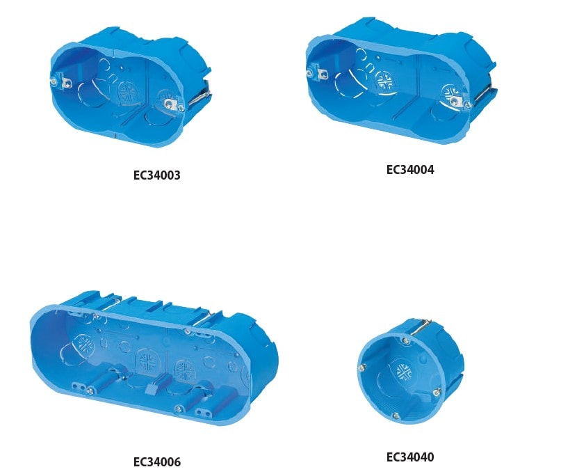 ELETTROCANALI SRL - ETNEC34004 SCATOLA PARETI LEGGERE 4 APPARECCHI 108,