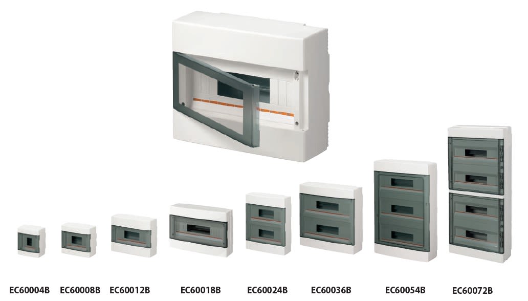 ELETTROCANALI SRL - ETNEC60008B CENTR.PARETE IP40 PORTELLA TRASP.8 MODUL