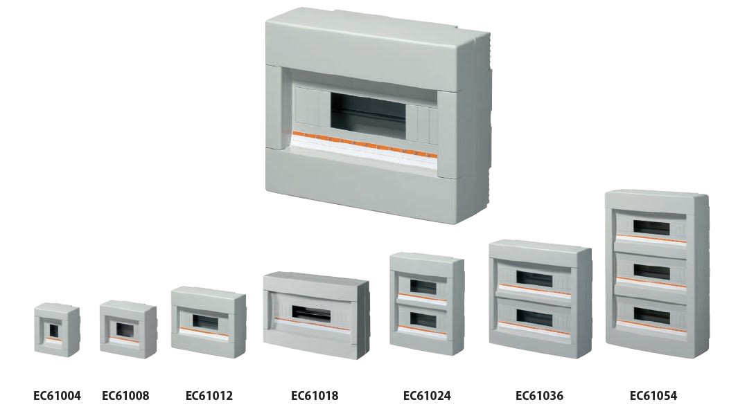 ELETTROCANALI SRL - ETNEC61024 CENTR.PARETE IP40 SENZA PORT. 24 MODULI