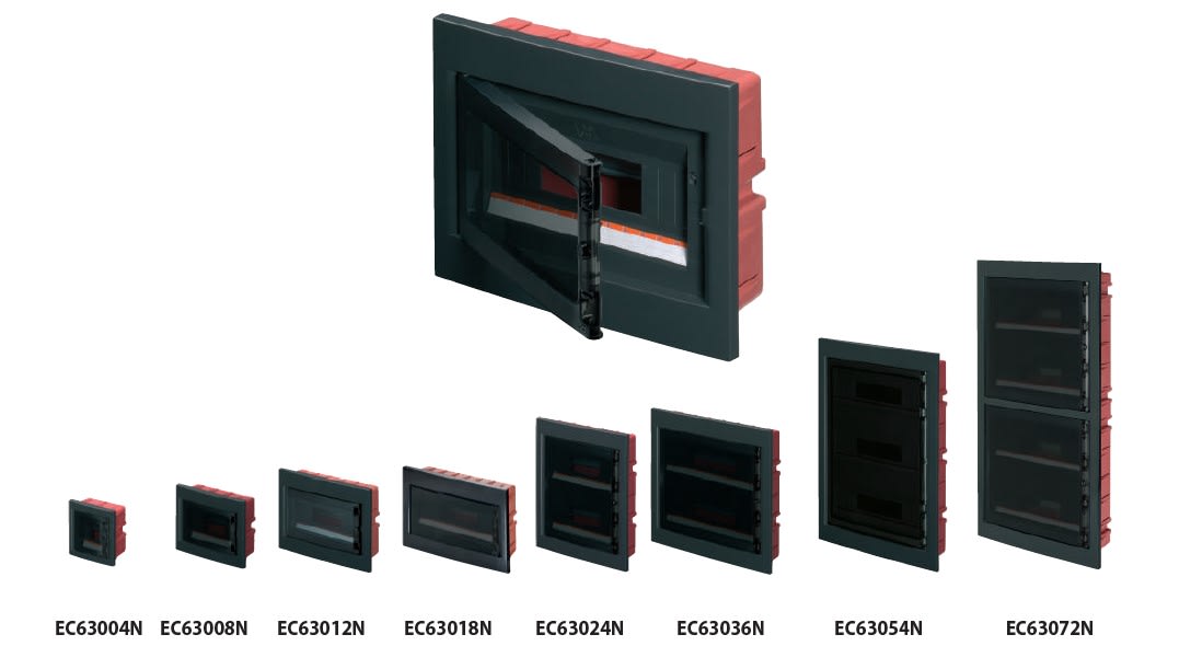 ELETTROCANALI SRL - ETNEC63036N CENTRALINO INC. NERO PORTELLO FUM 36 MO