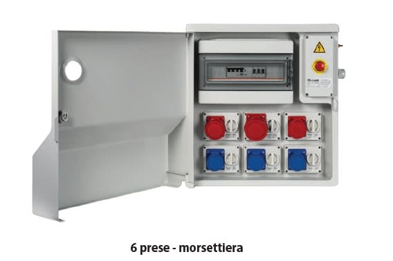 ELETTROCANALI SRL - ETNEC6900739 QUADRO DA CANTIERE ASC 6 PRESE IOSBF-MOR