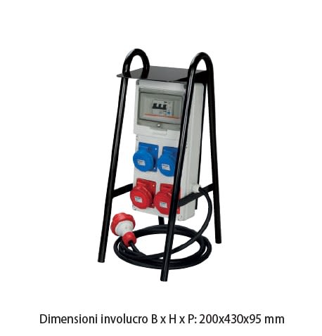 ELETTROCANALI SRL - ETNEC6902304T QUADRO ASC 4 PR. IP44 4X2P+T TETT.