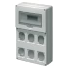 ELETTROCANALI - ETNEC69025 QUADRO PER 6 PRESE 12 MOD. FLANGIATO