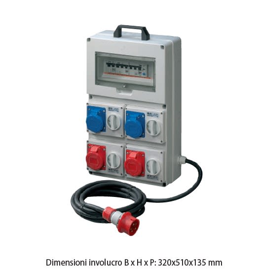 ELETTROCANALI SRL - ETNEC6902550 QUADRO ASC 4 PR. IOSBF IP65 2X2P+T -2X3P