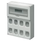 ELETTROCANALI - ETNEC69026 QUADRO PER 8 PRESE 19 MOD. FLANGIATO