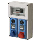 ELETTROCANALI - ETNEC6904569 QUADRO DBO 2 IVCBF 2P+T-3P+T 16/32A IP65