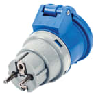 ELETTROCANALI - ETNEC690512 ADATTATORE 16A 2P+T SCHUKO A INDUSTRIALE