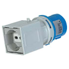 ELETTROCANALI SRL - ETNEC690525 ADATTATORE 16A 2P+T INDUSTR. A SCHUKO BI